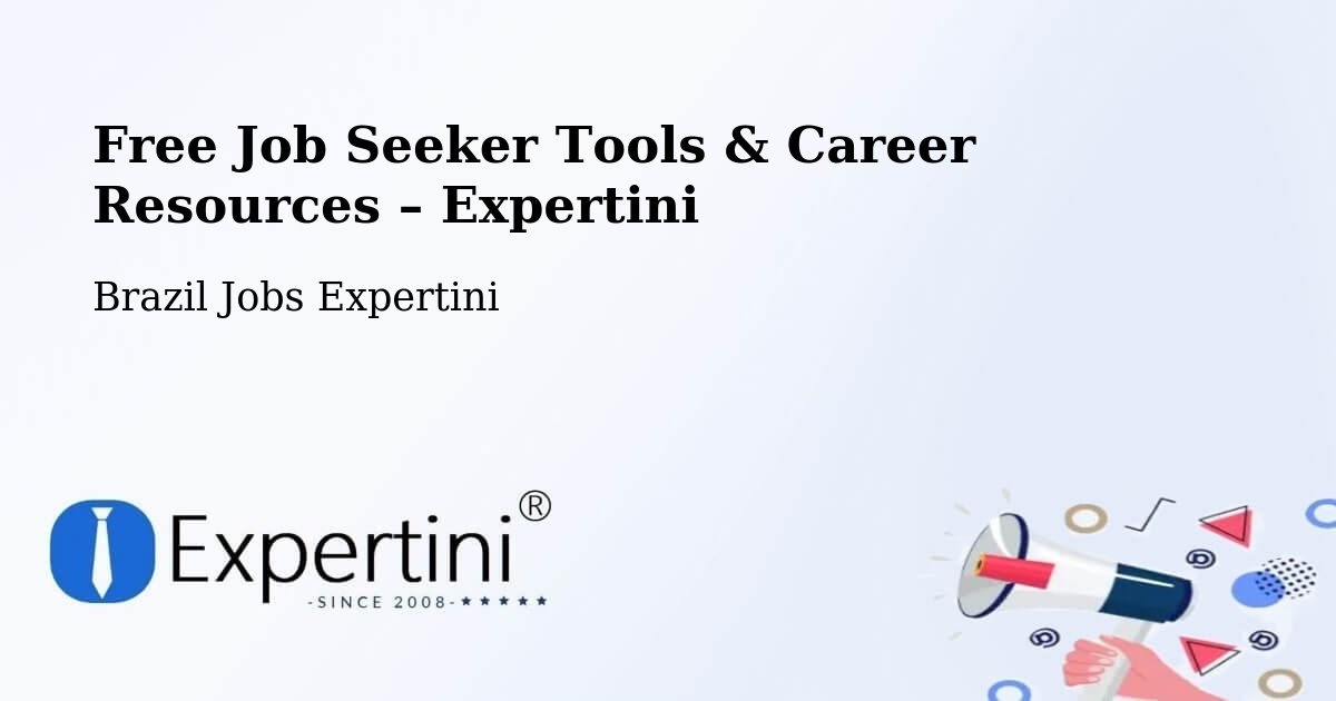 Free Job Seeker Tools & Career Resources – Bonito - Bonito, Brazil Jobs Expertini